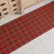 PETTI Artigiani Italiani - Keukentapijt voor Kerstmis, antislip, wasbaar, tartan, 52 x 140 cm, Made in Italy