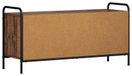 Meuble TV bois vieilli 99 x 33 x 50 cm