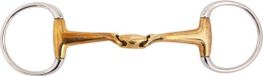BR Dubbel gebroken bustrens Soft Contact gebogen mondstuk 16 mm 11,5 Goud