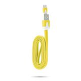 Oplader Shot Case Oplaadkabel voor Gionee F9 Plus USB / Micro USB Noodle Universal (Geel)