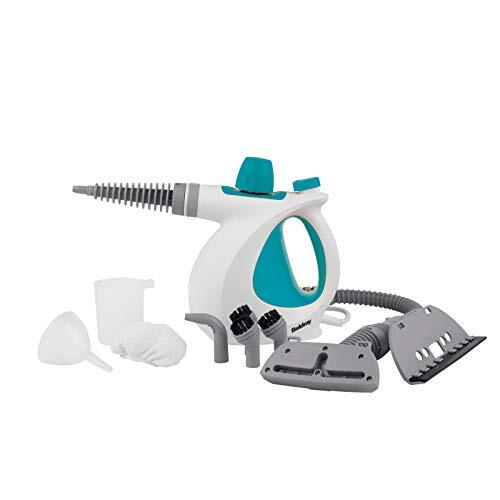 Beldray Beldray® BEL0701TQN 10-in-1 Handheld Steam Cleaner, Perfect For Upholstery, Bathroom Tiles, Mirrors & Windows, 1000 W, Effectively Kills Household Bacteria, Turquoise