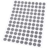 Adsamm® 108 x Zelfklevende Viltdoppen Grijs Ø 10 mm Rond 1,5 mm Dun