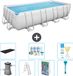 Bestway Rechthoekig Power Steel Zwembad - 488 x 244 x 122 cm - Grijs