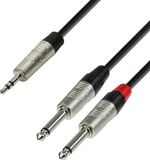 K4 Adam Hall K4YWPP0090 audiokabel 0,9 m 3.5mm 2 x 6.35mm Zwart