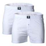 Ceceba heren boxershorts wijd (2-pack) - wit