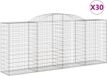 vidaXL Gabions - 30 pièces - voûté - 300x50x120/140 cm - fer