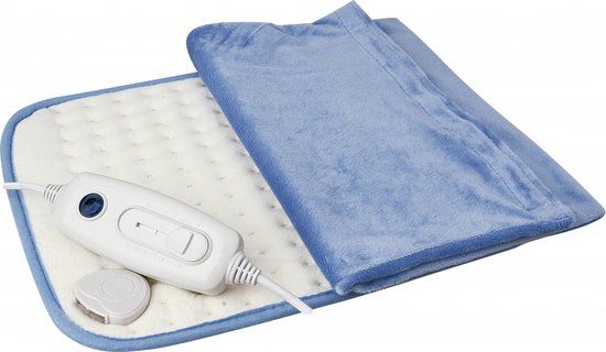 Mobiclinic Elektrisch Warmtekussen - 40x30 cm - Blauw - 3 warmtestanden - Met afstandsbediening