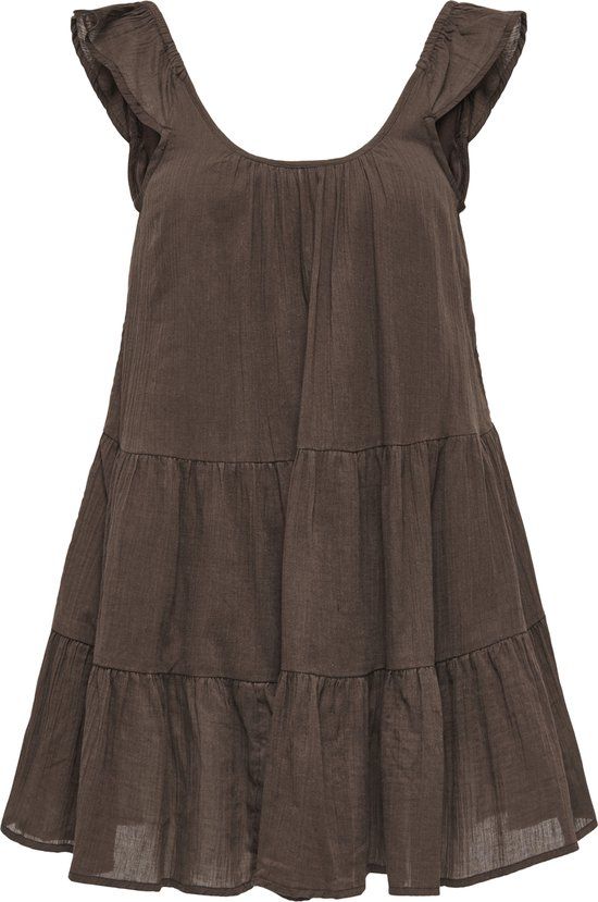 ONLY Jurk ONLNABILA Korte jurk - Chocolate Martini - Maat S