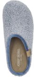 Josef Seibel Cara 04 Vrouwen Instappers Laag Leer/Textiel Pluche Wol Skyblue Effen