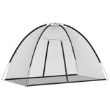 vidaXL - Klamboe - met - deuren - Mongolia - 220 - gaas - 200x120x130 - cm - zwart