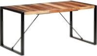 vidaXL Eettafel 160x80x75 cm massief hout