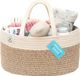 Holland Connections Marron Caddy Organizer | Caddy bébé pour couches nouveau-né | Caddy à couches pour articles de toilette et couches bébé | Commode bébé & Organiseur de couches | Caddy à langer & Organiseur de rangement