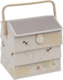 Hobby Gift Naaidoos XL Bijenkorf met lade Beige