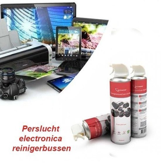 - 4 X Perslucht electronica reinigerbussen â€“ 600ml per bus