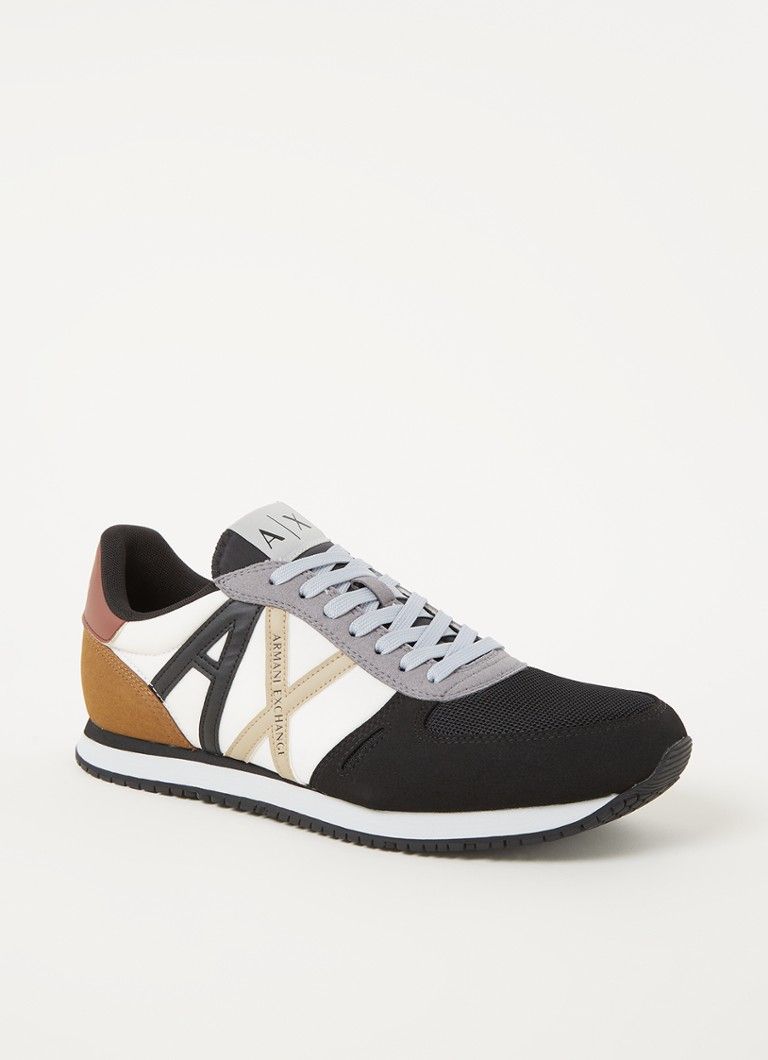 Armani Exchange Retro Sneaker with Mesh Details