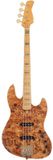 Sire V10 4-snarige elektrische basgitaar, naturel bruin satijn