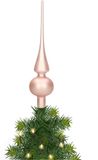 Decoris pointe de Noël - Rose clair - 26 cm - Verre - Mat