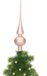 Decoris pointe de Noël - Rose clair - 26 cm - Verre - Mat