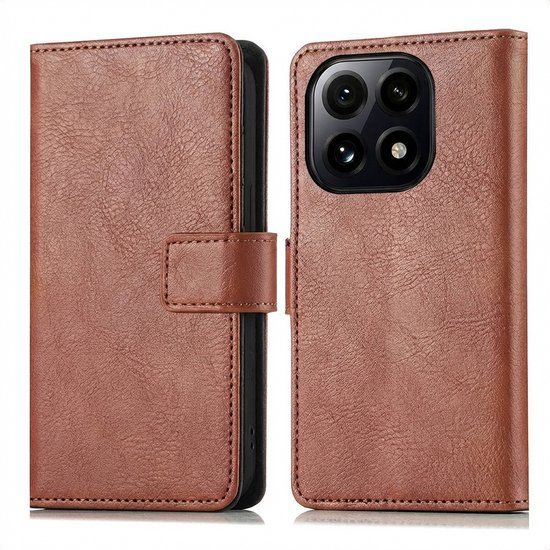 imoshion Hoesje - Geschikt voor Xiaomi 15T - Luxe Bookcase - Bruin