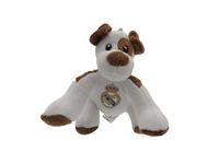 CyP Brands Real Madrid, sleutelhanger, sleutelhanger, rugzak, pluche, hond, bruin, officieel product