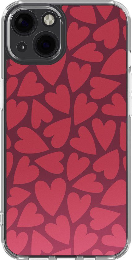 imoshion Hoesje - Geschikt voor Apple iPhone 13 - Design hoesje - Hearty Coral Dust