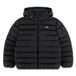 Lacoste quilted gewatteerde jas met logo - zwart