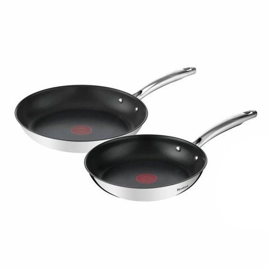 Tefal Duetto koekenpannen - Set van 2 - 24/28 cm - Inductie