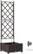 vidaXL Plantenbak Bruin Staal Rechthoek 40 x 40 x 126 cm
