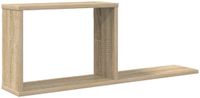 vidaXL Zwevende schappen Sonoma Eiken 80 x 15 x 30 cm Bewerkt hout