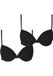 Urban Classics Damesbeha Basic Cotton Bra Lace 2-pack, katoenen beha met kant, verstelbare bandjes, gevoerd, verpakking van 2 stuks, zwart + zwart., 75A
