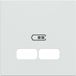 Centrale Merten MEG4367-0319 - Centrale plaat voor USB-laadstation, poolwit glanzend, systeem M