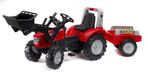 FALK Tracteur Mc Cormick Rouge à pédales avec remorque à partir de 3 ans
