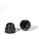 Cache écrou ou cache tête vis tête hexagonale TH M18 polyéthylène noir sur plat 27 - 30 pièces