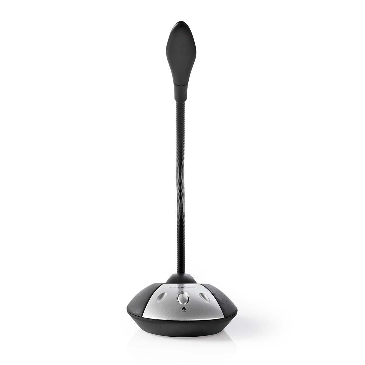 Nedis MICDU100BK - Microfoon - Zwart, Grijs