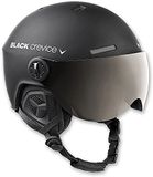 BLACK CREVICE Casque de ski Gstaad style aviateur pour hommes et femmes, en polycarbonate, respirant, réglable en taille