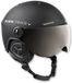 BLACK CREVICE Casque de ski Gstaad style aviateur pour hommes et femmes, en polycarbonate, respirant, réglable en taille