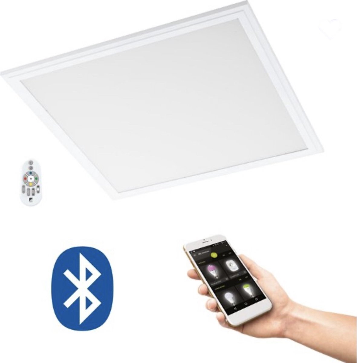 EGLO SALOBRENA-C PANEEL 59.5X59.5 RGB CCT app-bediening + afstandsbediening