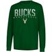 Ultra Game NBA Official Men’s Super Soft Game Day Long Sleeve T-Shirt - Unisex, Milwaukee Bucks, Team Color, Large