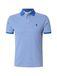 Polo Ralph Lauren Slim Fit Poloshirt van Puur Katoen Model 'YD MESH STRIPE POLO' Blauw / Wit