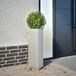 Maison Exclusive - Lot de 2 bacs à plantes triangulaires 30 x 26 x 75 cm en acier galvanisé