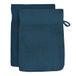 Soleil d'Ocre Lagune Set van 2 washandjes, katoen, blauw, 16 x 21 cm