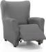 ECOMMERC3 Relax-fauteuilhoes, gewatteerd, super verstelbaar, volledig, elastisch, grijs, 100% Made in Spain