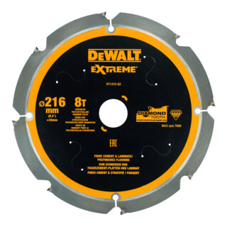 DEWALT DEWALT cirkelzaagblad PCD 216/30 mm 8Z DT1473-QZ Aantal:1