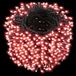 Laagspannings-led-lichtsnoer, 400 leds, 3 m + 20 m, 5 cm tussen leds, groen-zwarte kabel, 8 knippermodi, IP44, ideaal voor decoraties.