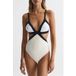 Reiss Maillot de bain une pièce à blocs de couleur