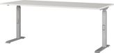 Bureau Bureau met verstelbare hoogte, 180x91x80 cm, lichtgrijs/argent