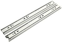 Jdel Glijrails met kogellagers voor laden, 35,6 cm, vernikkeld staal, extrac.Total H35, 350 mm, belasting 35 kg, max. verzinkt, 2 stuks, nikkel, 35 cm