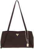 GUESS Devon Shoulder Satchel Brown donkerbruin