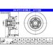 ATE Lot De 2 Disques De Frein 24.0111-0186.2 Renault 40 20 232 73r 43 20 200 21r
