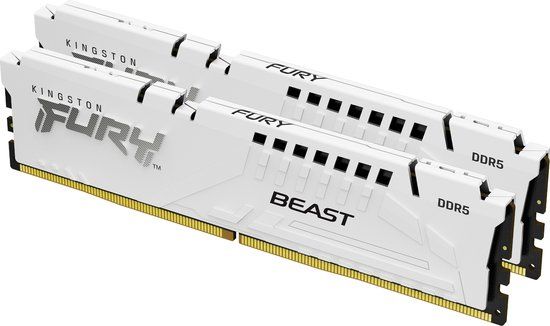 Kingston FURY Beast 32GB 6000MT/s DDR5 CL36 DIMM (2x16GB) White EXPO